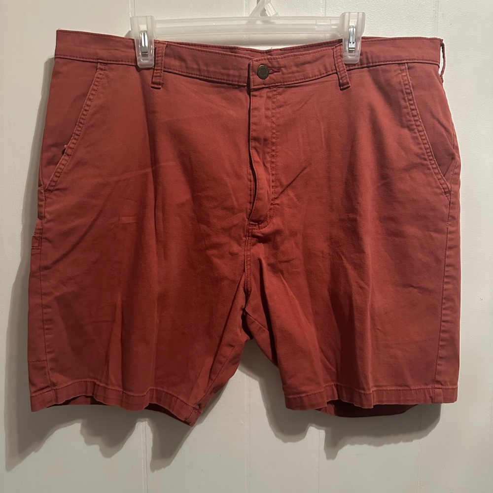 Wrangler Red Cargo Shorts Cotton Blend